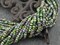 6/0 Aged Matte Green Envy Picasso Seed Bead Tube Mix (20" Strand)